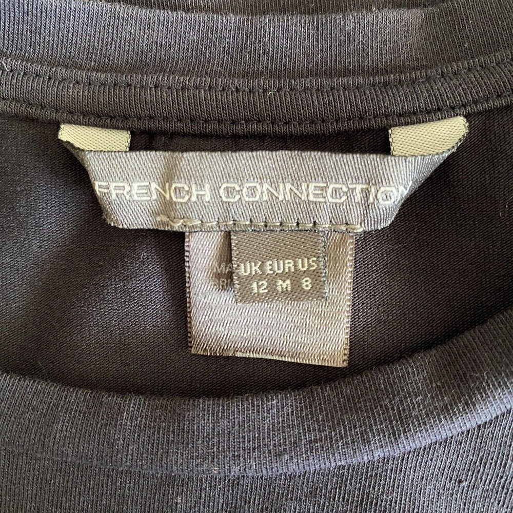 French Connection Women's Navy Cold Shoulder Stretchy Bodycon Dress - Size 8 - Picture 6 of 7